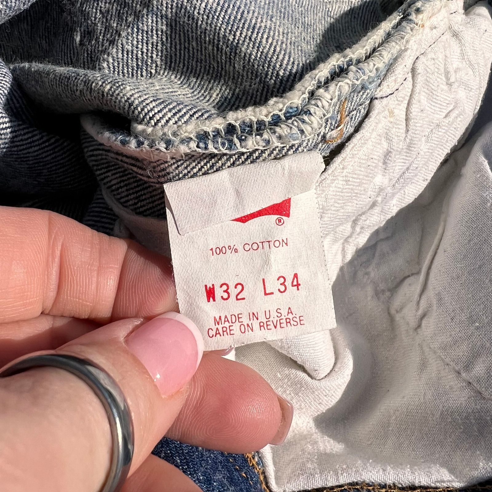 Levi's 80s Levi’s 501XX jean button fly original fit straight 32x34 Size US 32 / EU 48 - 3 Thumbnail