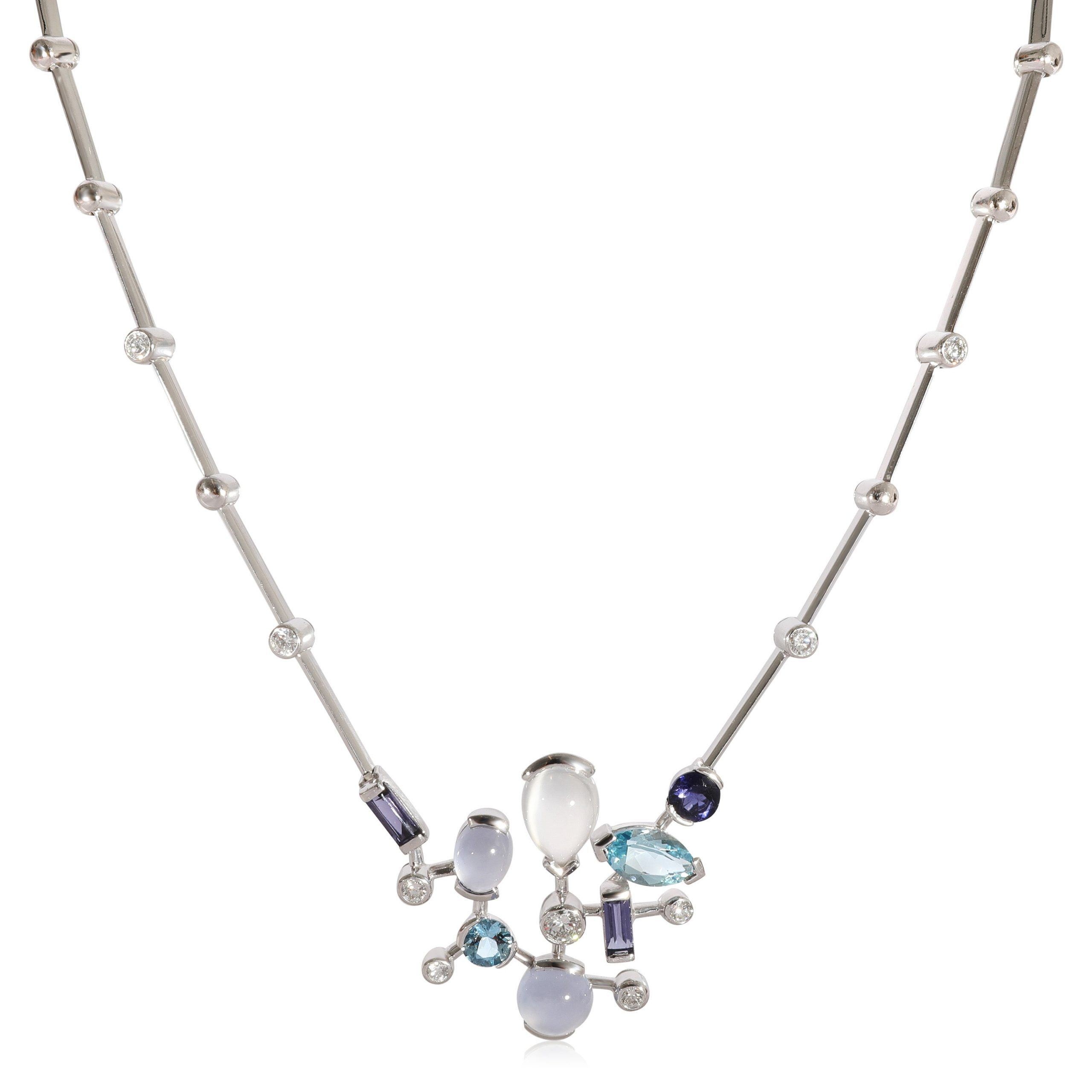 image of Cartier Meli Melo Diamond Necklace In 18K White Gold 0.3 Ctw, Women's