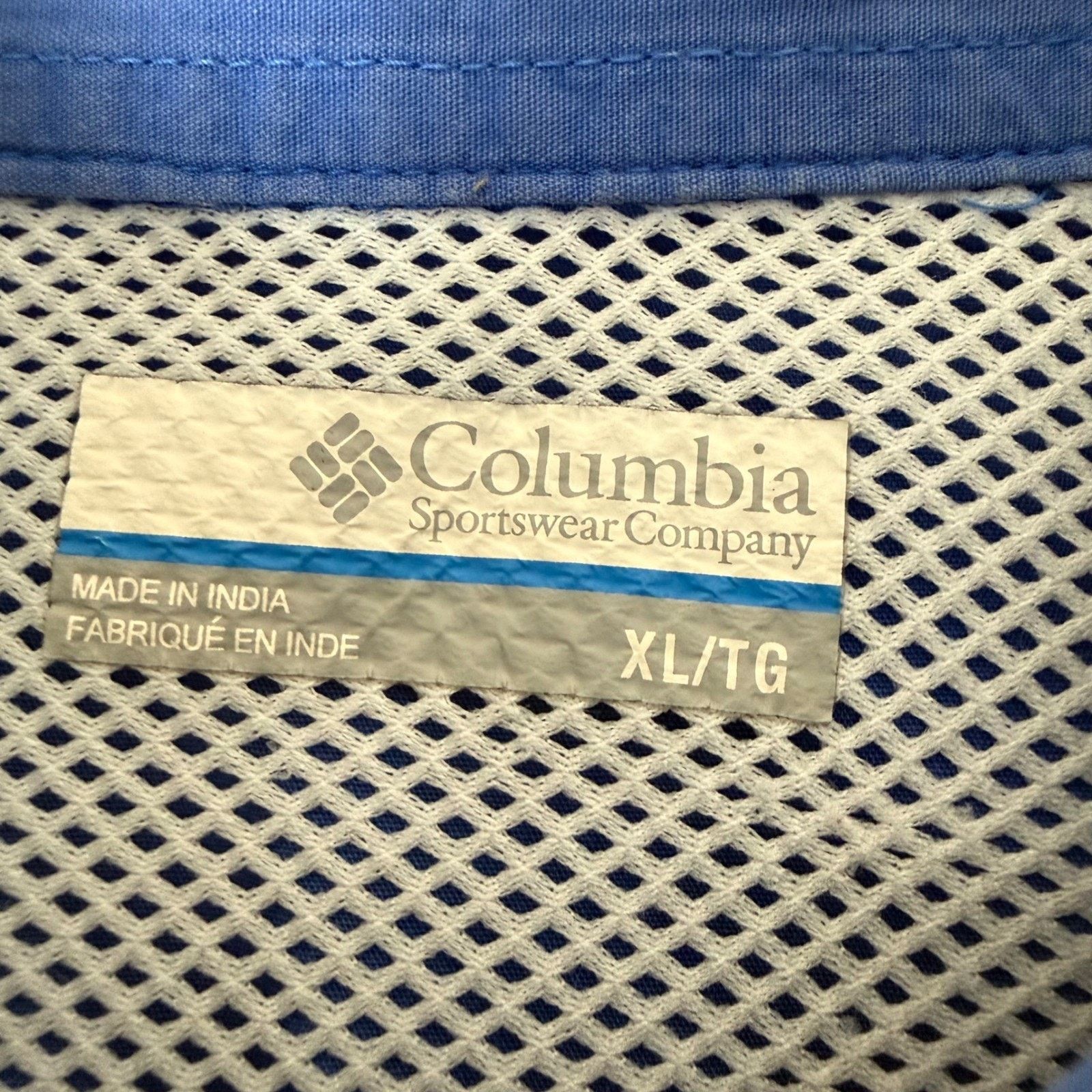 Columbia Columbia PFG Fishing Shirt Mens XL Blue Short Sleeve Outdoor Size US XL / EU 56 / 4 - 2 Thumbnail