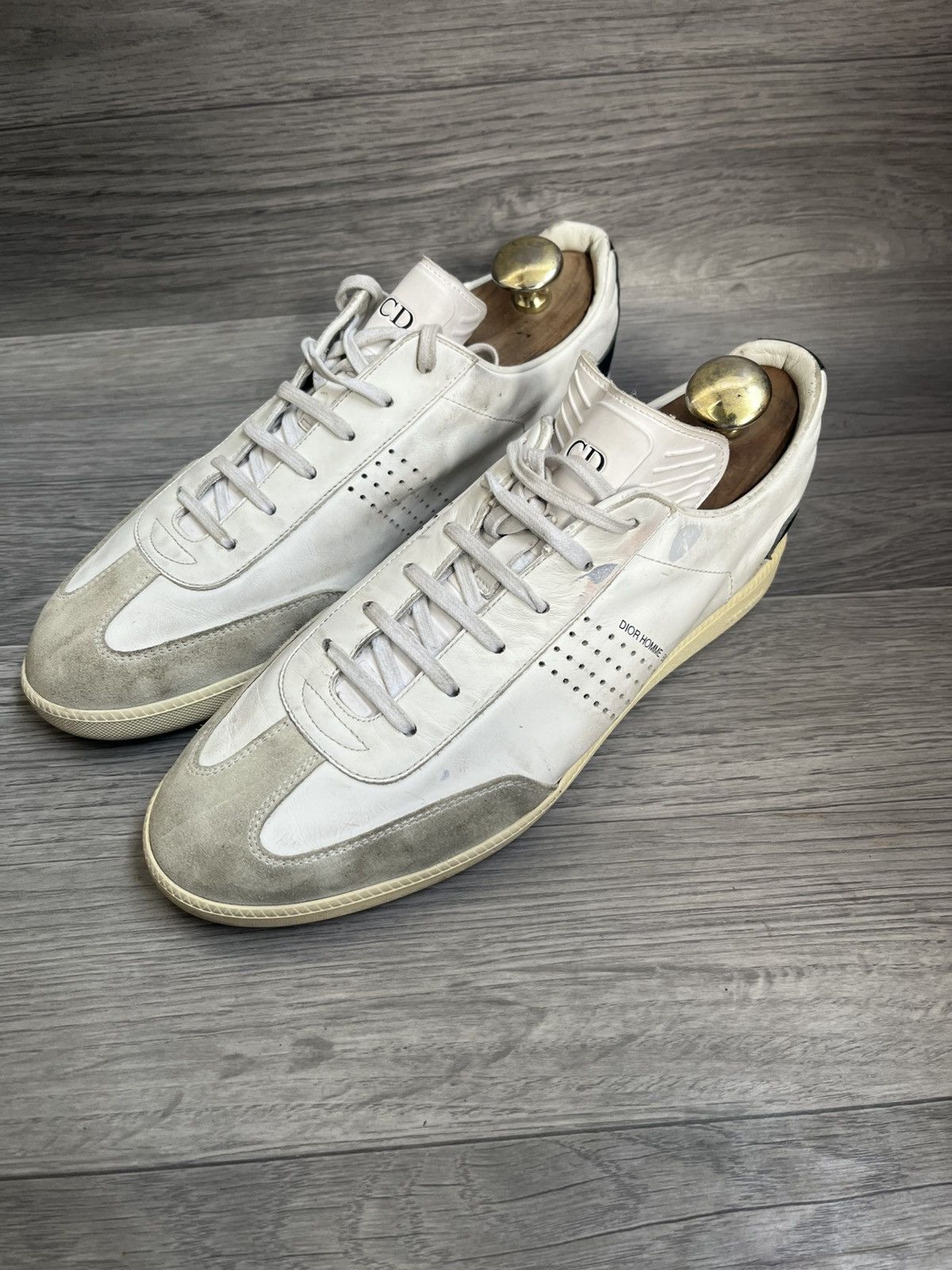 Dior × Vintage 2002 Dior Homme B01 By Hedi Slimane Suede Brown Red