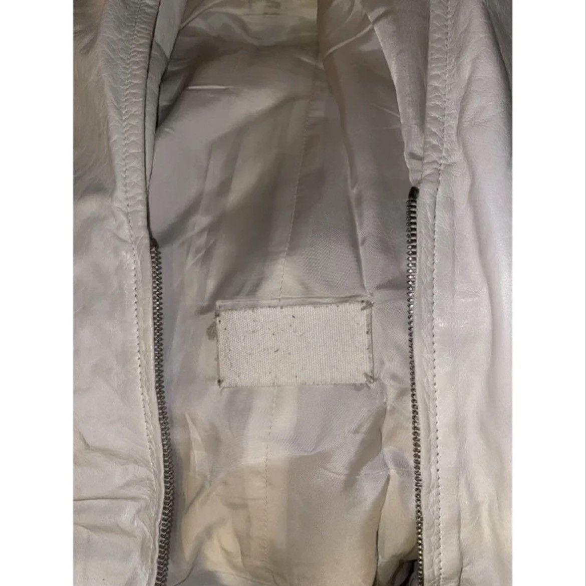 Maison Margiela FW 2005 White Leather Jacket by Martin Margiela Size S / US 4 / IT 40 - 2 Thumbnail