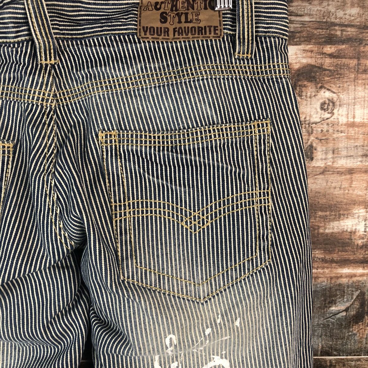 Japanese Brand Japanese Brand vintage tactical Stripe White Pants #A2121 Size US 32 / EU 48 - 19 Thumbnail