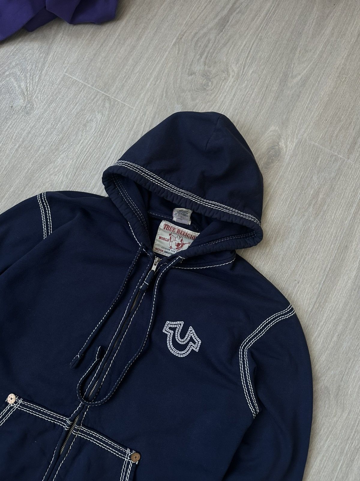 True Religion Vintage True Religion zip hoodie 90s Size US XL / EU 56 / 4 - 2 Thumbnail