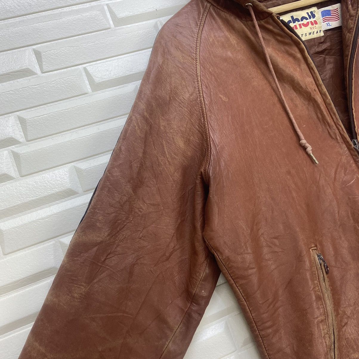 Schott Schott N.Y.C Sportswear Sheep Skin Genuine Leather Jacket Size US S / EU 44-46 / 1 - 10 Thumbnail