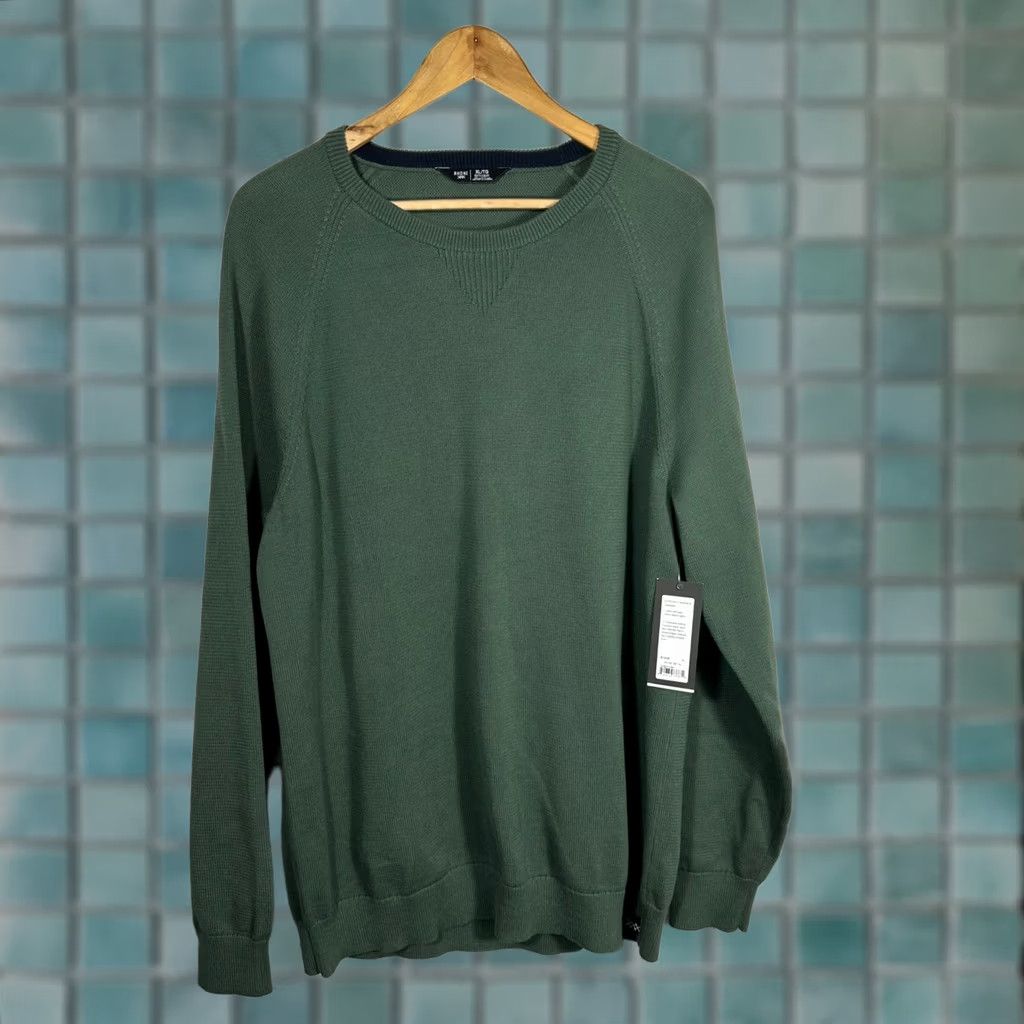 Rhone Rhone Dubliner Crewneck Sweater Jungle Green XL Mens Cotton Blend New Size US XL / EU 56 / 4 - 1 Thumbnail