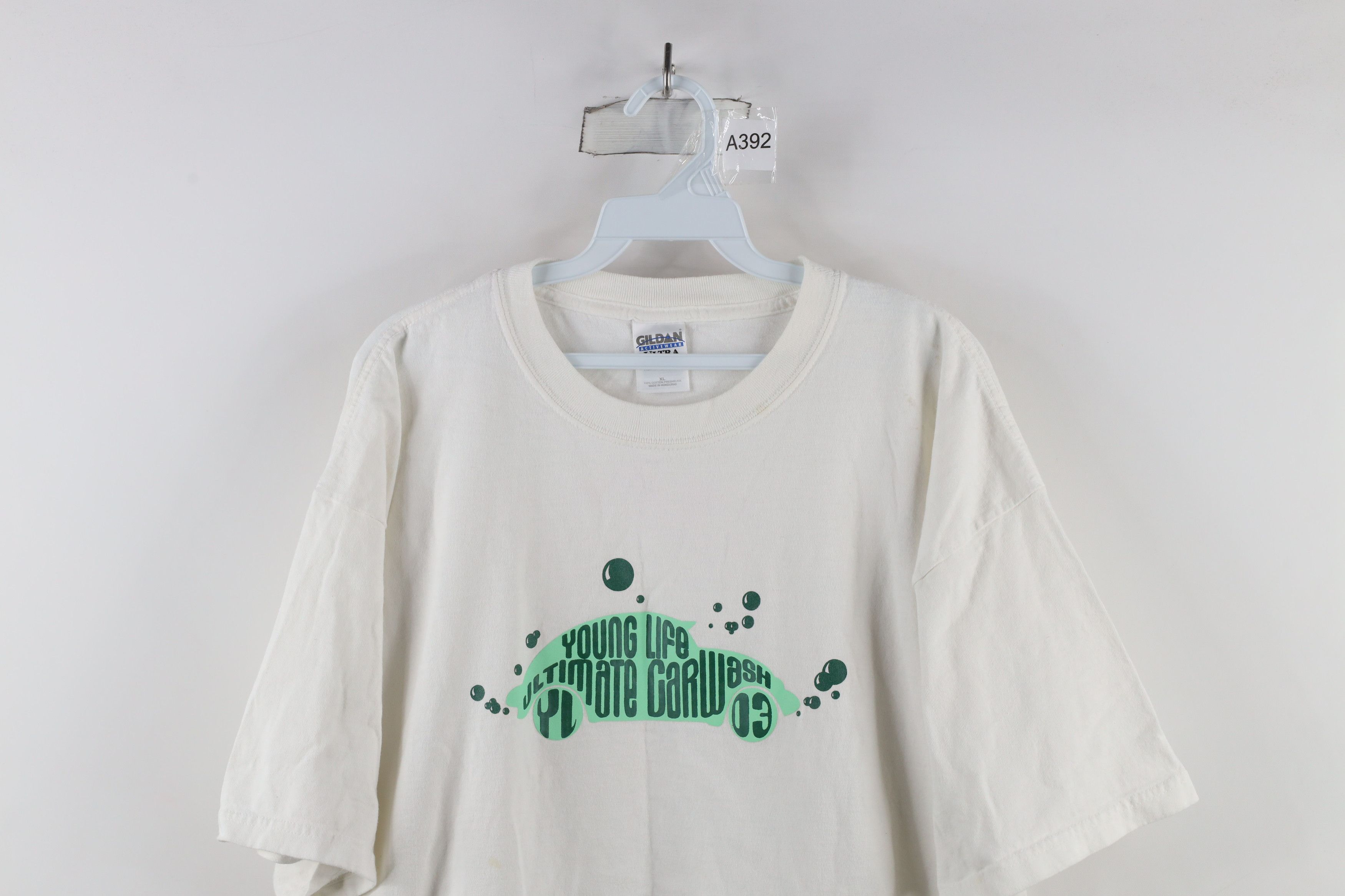 Vintage Vintage Y2K 2003 Car Wash Short Sleeve T-Shirt White Size US XL / EU 56 / 4 - 2 Thumbnail