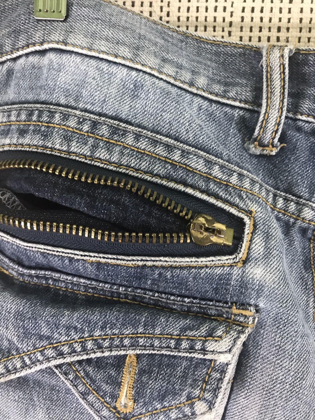 If Six Was Nine × Japanese Brand ‼️‼️distressed gold line APESTEIN very rare Size US 34 / EU 50 - 6 Thumbnail