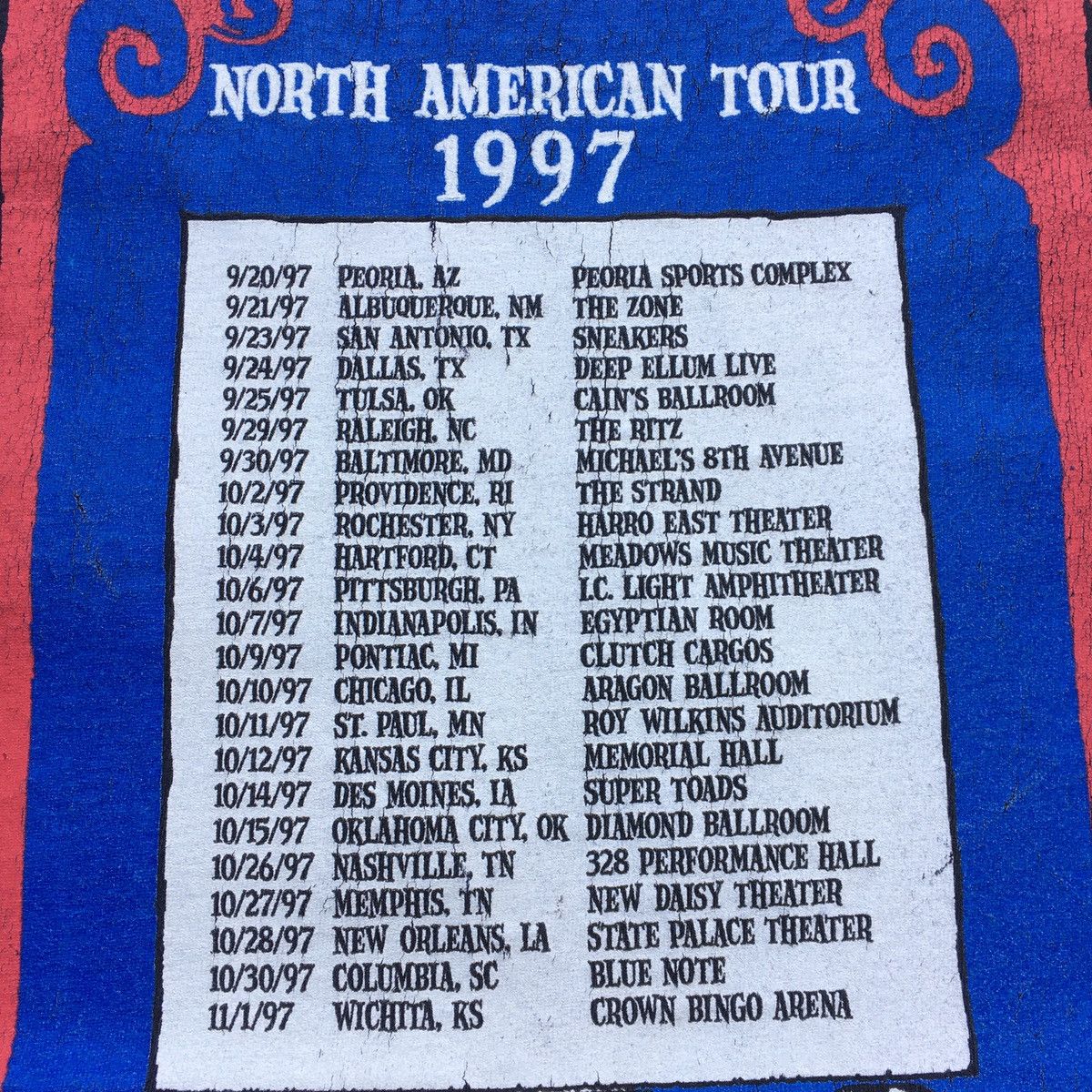 Band Tees 90s 1997 Vintage The Offspring North American Tour Size US M / EU 48-50 / 2 - 16 Thumbnail