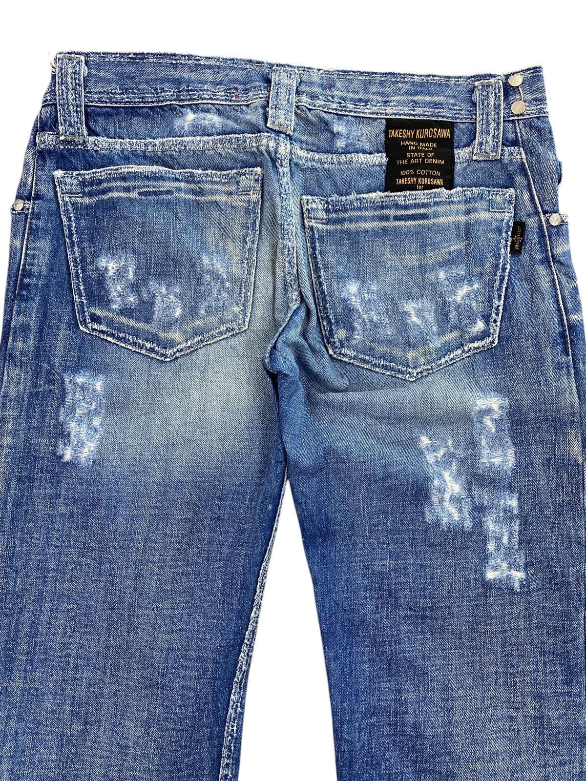 Takeshy Kurosawa Takeshy Kurosawa Brand Whiskers Faded Wash Ripped Jeans Size US 30 / EU 46 - 4 Thumbnail