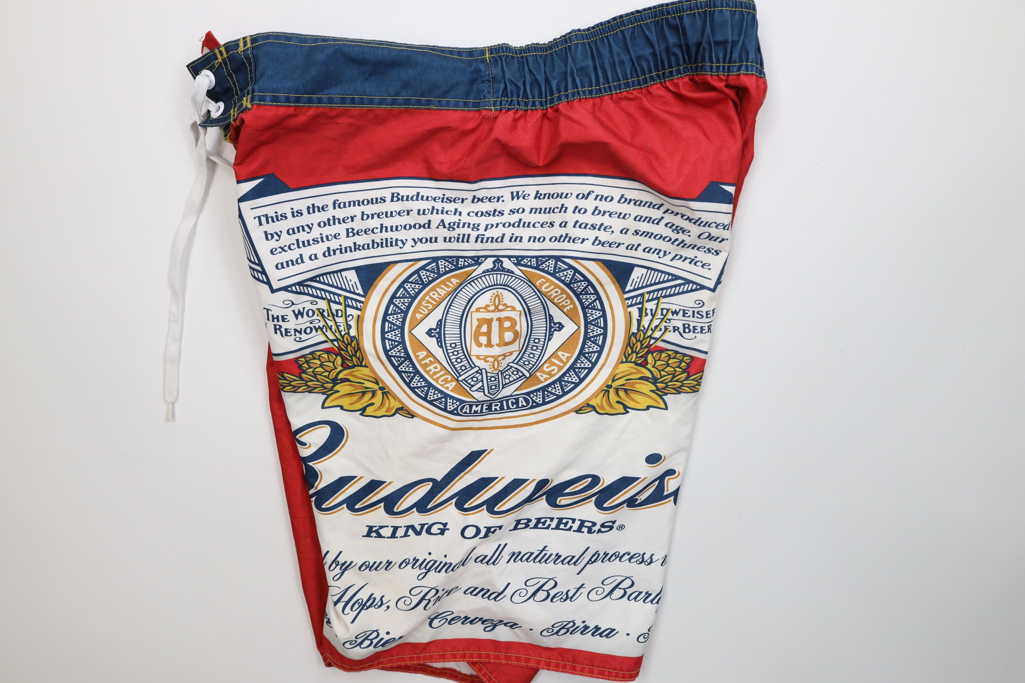 Budweiser Vintage Y2K Anheuser Busch Budweiser Board Shorts Trunks Size US 38 / EU 54 - 7 Thumbnail