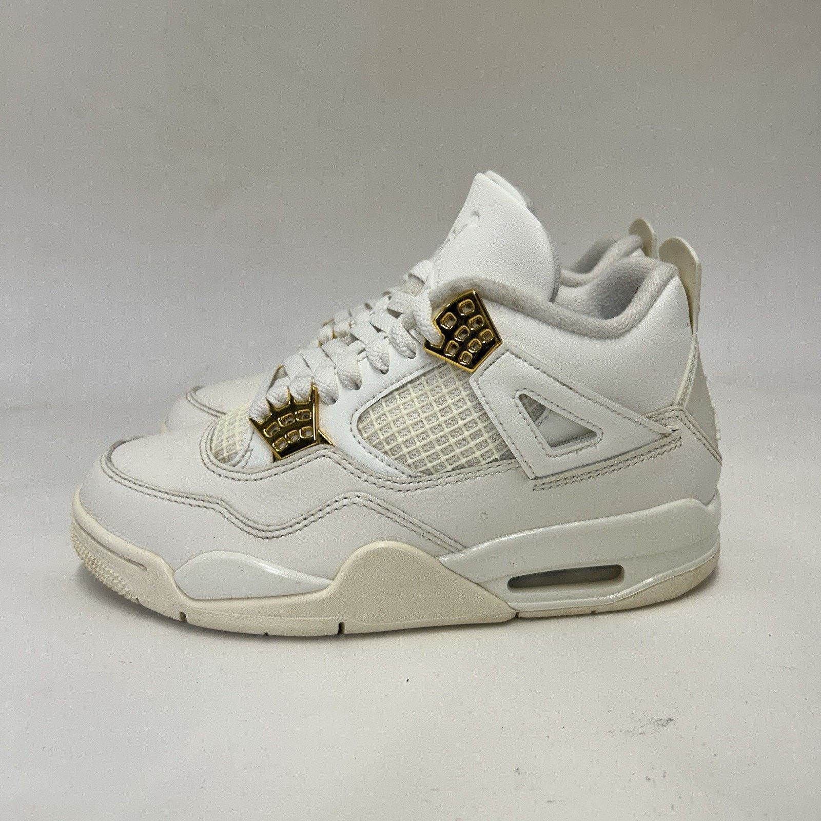 Jordan Brand Nike Air Jordan 4 Retro WMNS “Sail Metallic Gold" AQ9129-170 Size US 6 / IT 36 - 6 Thumbnail