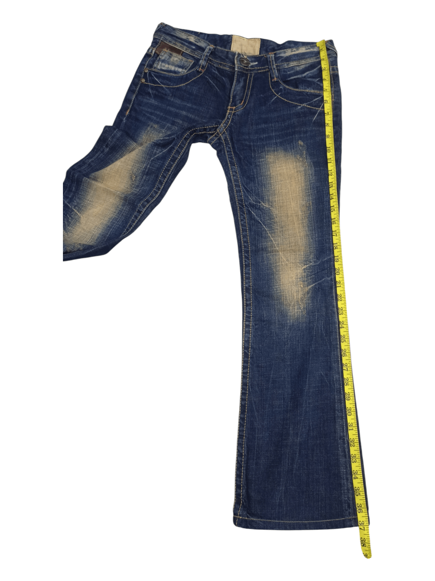 Japanese Brand Lolita Leather Bomdage Mudmax If Six Style Flare Denim Size US 29 - 21 Thumbnail