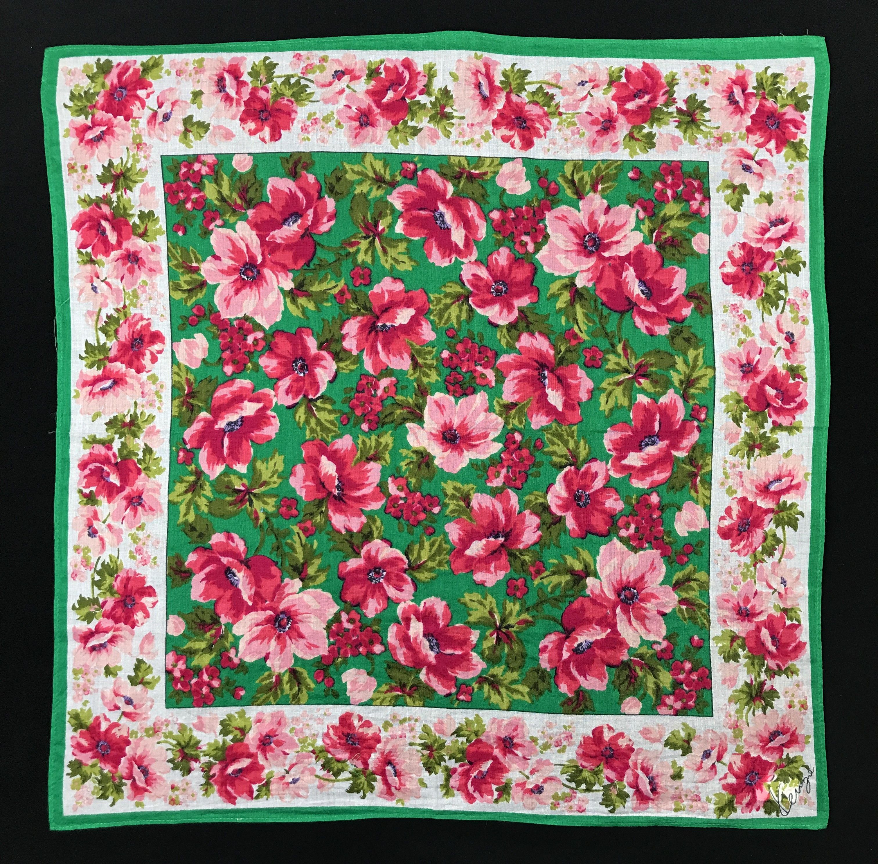 Japanese Brand × Kenzo × Vintage Vintage Kenzo Bandana Neckerchief Handkerchief Size ONE SIZE - 1 Thumbnail