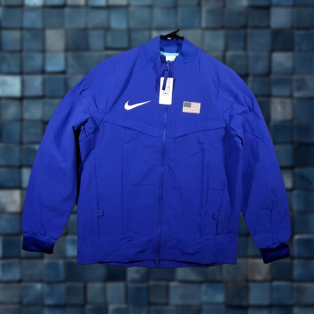 Nike Nike Pro Elite Track Jacket Large Blue USA Olympic 2024 Dri-FIT Men Size US L / EU 52-54 / 3 - 1 Thumbnail