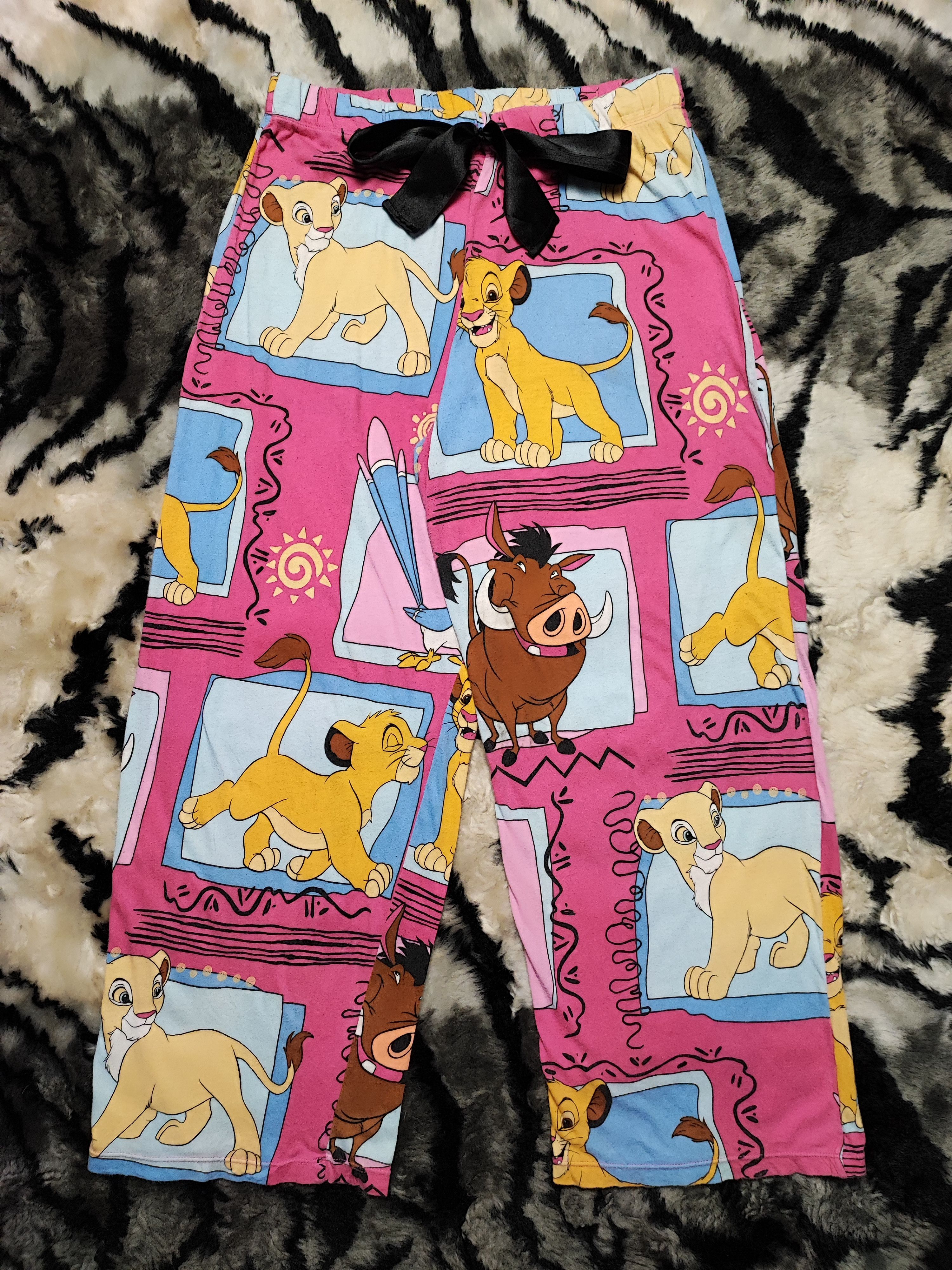 Cartoon Network Lion King Pants Sleepwear Size 28" / US 6 / IT 42 - 2 Thumbnail