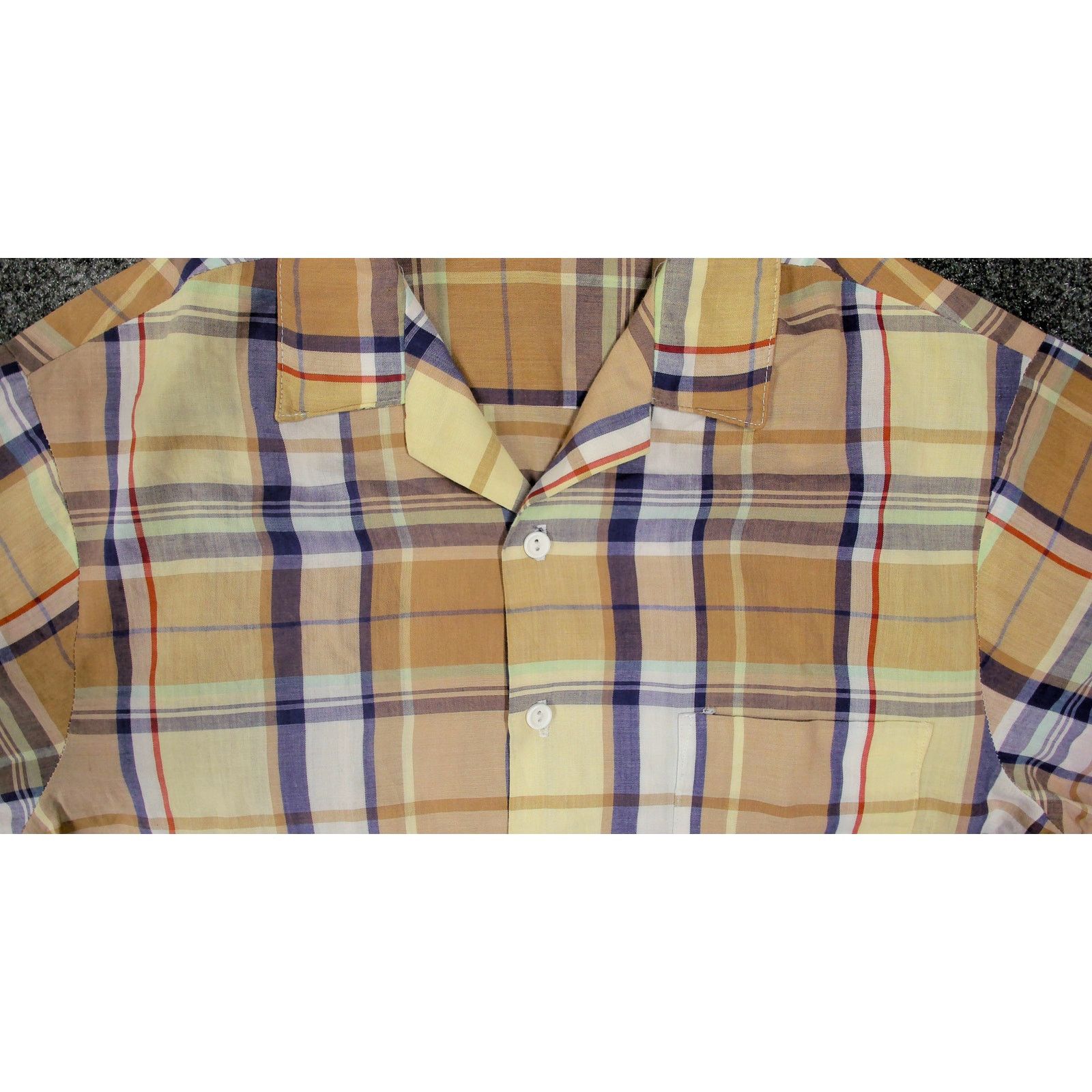 Vintage Vintage 1970s California Plus Boxy Camp Collar Plaid Shirt Size US M / EU 48-50 / 2 - 6 Thumbnail