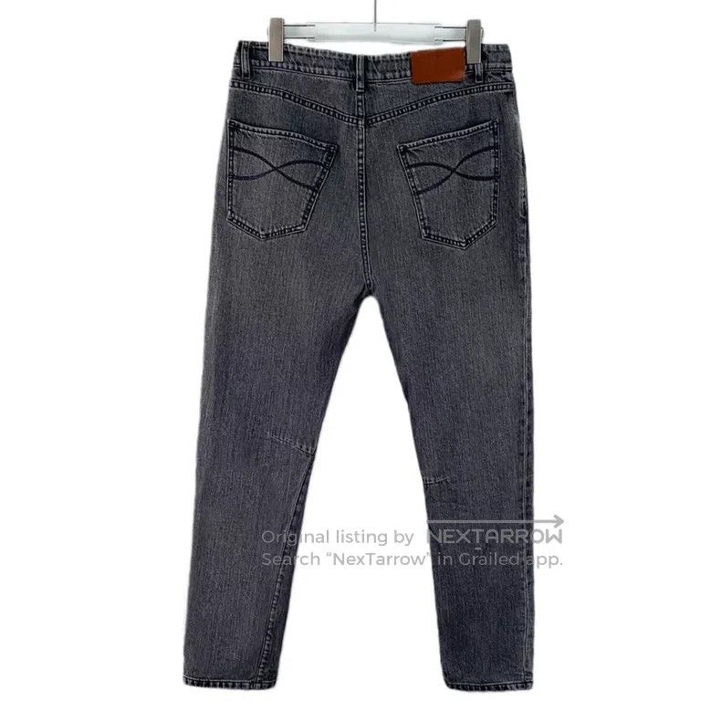 Brunello Cucinelli Brunello Cucinelli Black Gray Cotton Casual Denim Long Pan Size 30" / US 8 / IT 44 - 2 Thumbnail