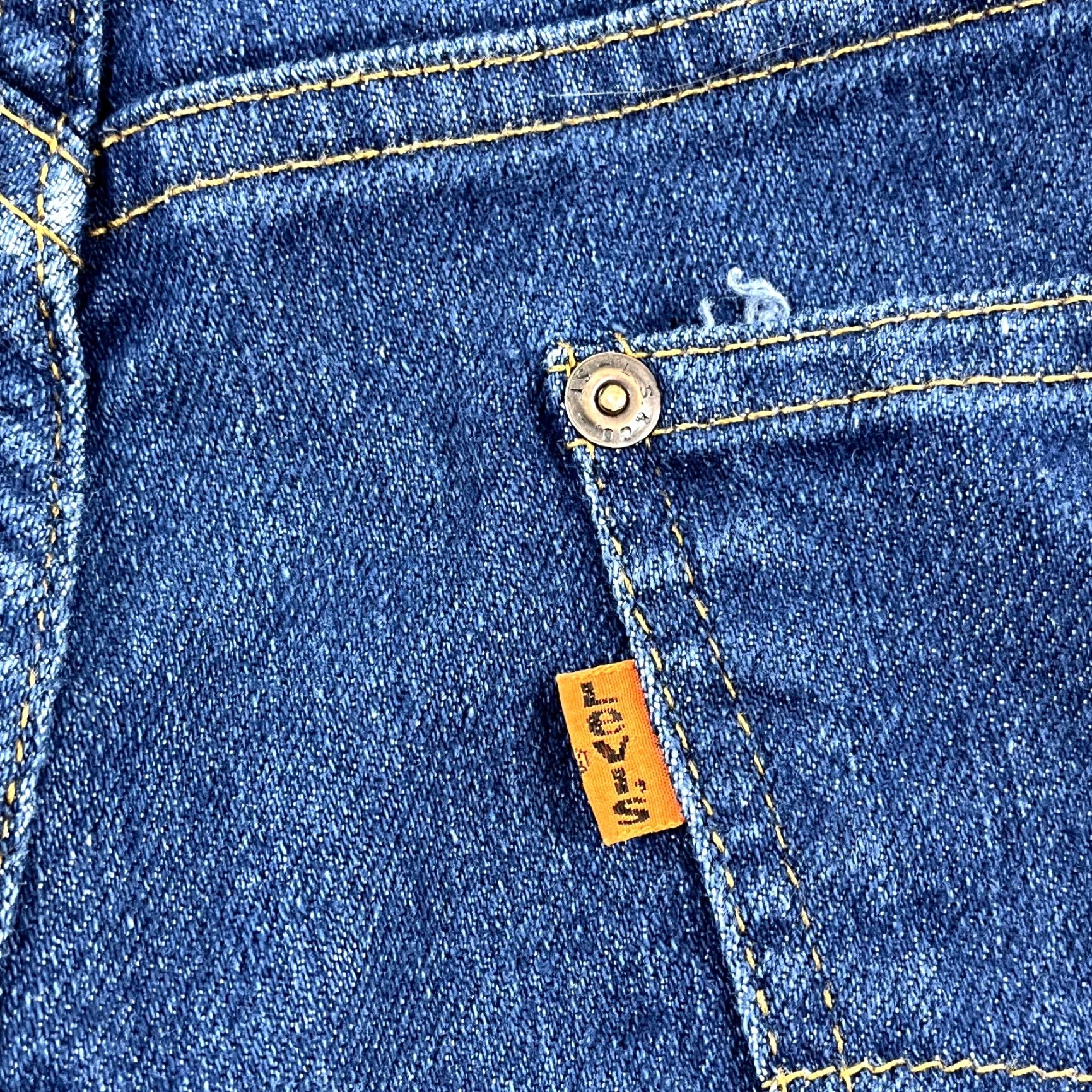 Levi's VINTAGE Levi's Jeans Mens 35x32.5 Blue Denim Orange Tab 29626 9117 USA Made 80s Size US 35 - 4 Thumbnail