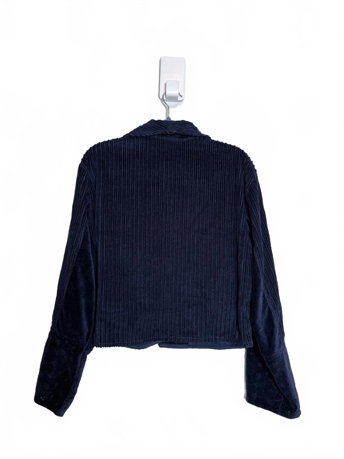 Unknown London Vintage Navy Blue Women's Western Corduroy Jacket Size M / US 6-8 / IT 42-44 - 5 Thumbnail
