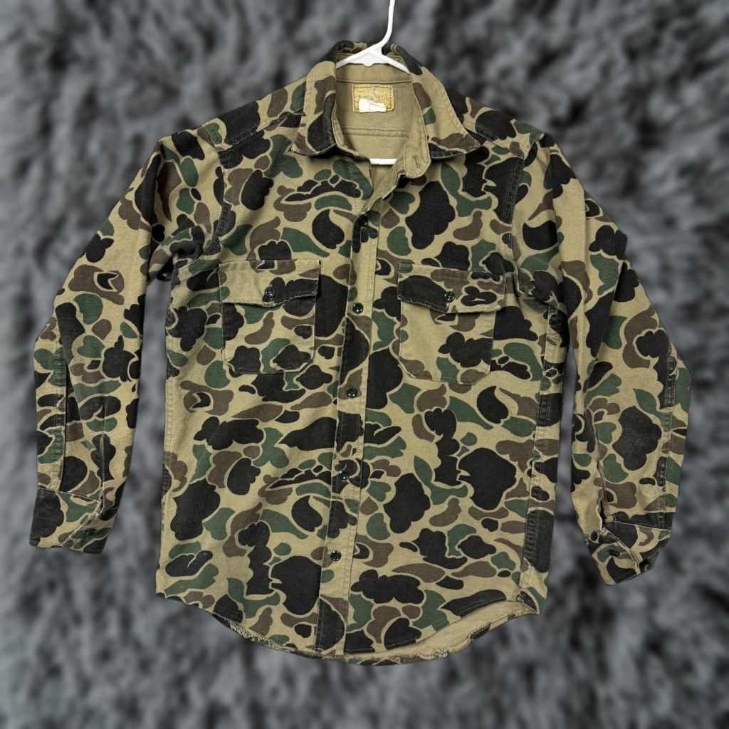 Vintage VINTAGE Deerskin Shirt Duck Camo Hunting Mens M Casual Workwear USA Made Button-Up Long Sleeve Camouflage Size US M / EU 48-50 / 2 - 1 Thumbnail
