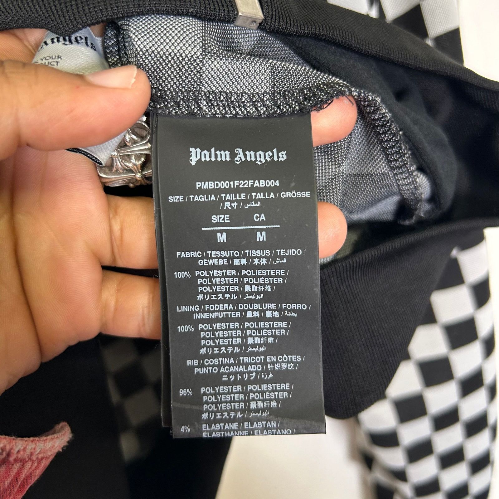 Palm Angels Palm Angels Checkerboard Track Jacket Size M Size US M / EU 48-50 / 2 - 4 Thumbnail