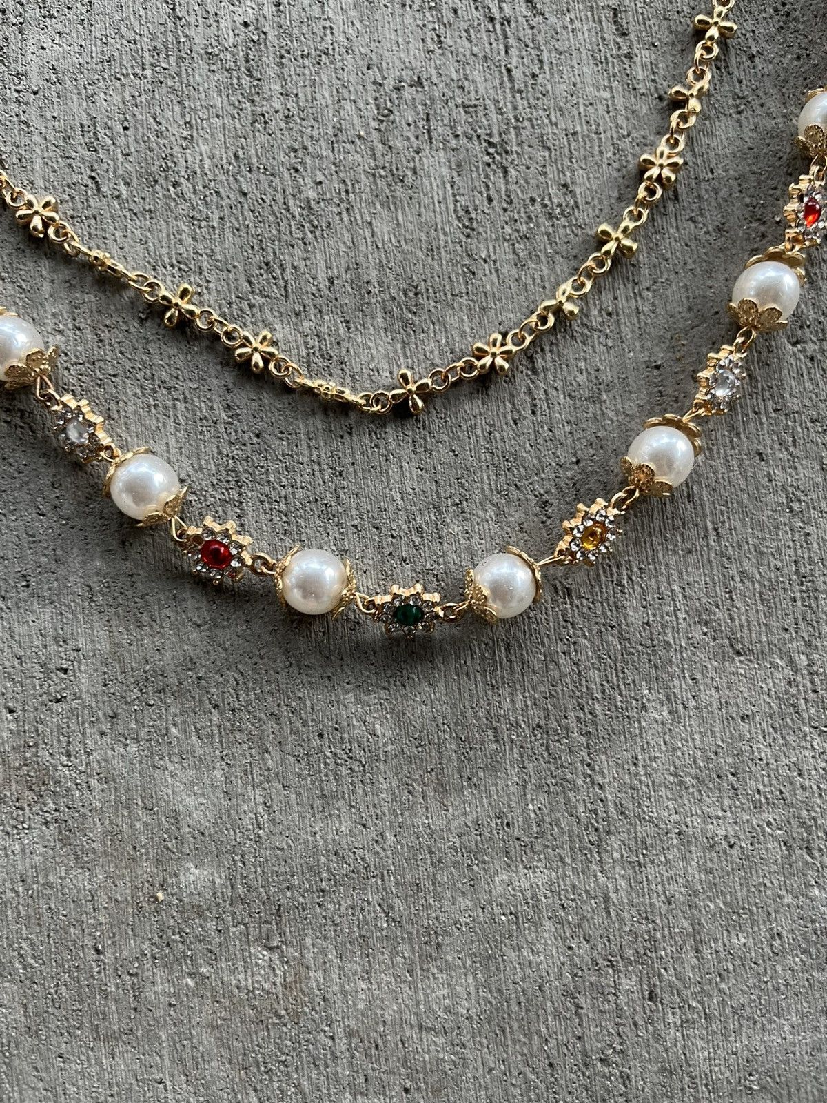 Other Gold rosary rhinestone Jean chain Size ONE SIZE - 3 Thumbnail