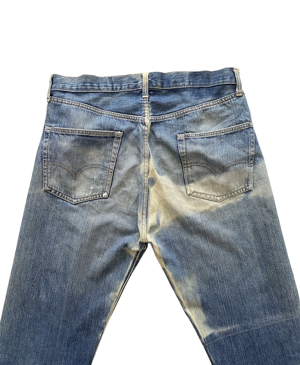 Levi's VINTAGE 70s LEVIS BORO THRASHED SELVEDGE JEANS BUTTON FLY Size US 36 / EU 52 - 7 Thumbnail