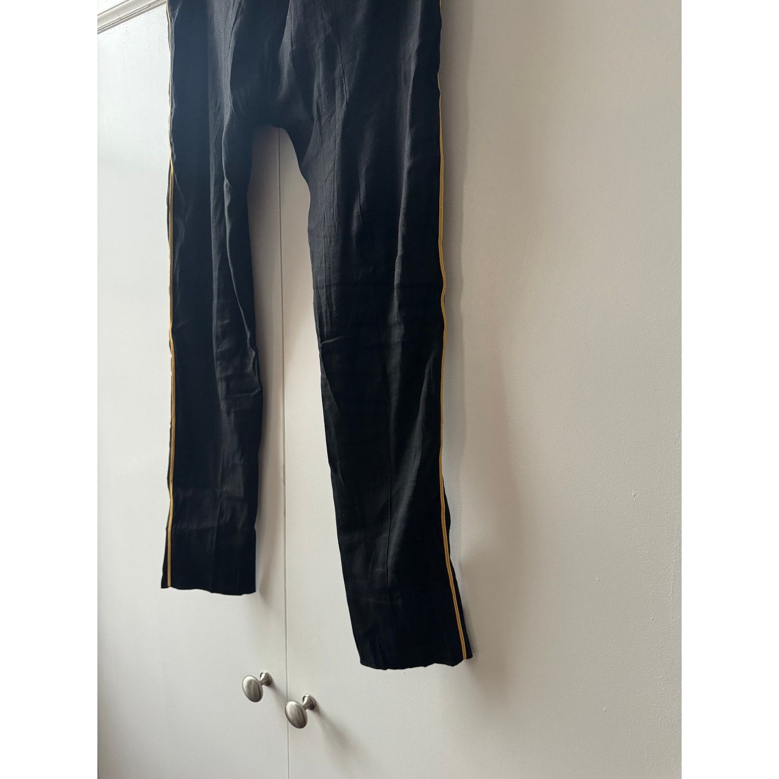 Dries Van Noten Gold Piped Trousers Size US 34 / EU 50 - 4 Thumbnail