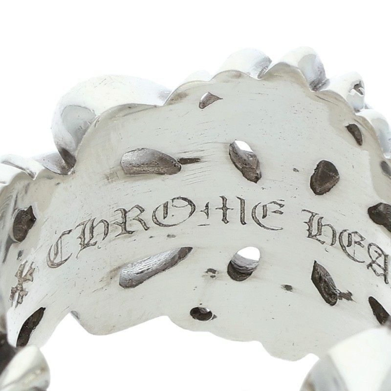 Chrome Hearts Chrome Hearts Double Floral Cross Silver Ring Size ONE SIZE - 3 Thumbnail