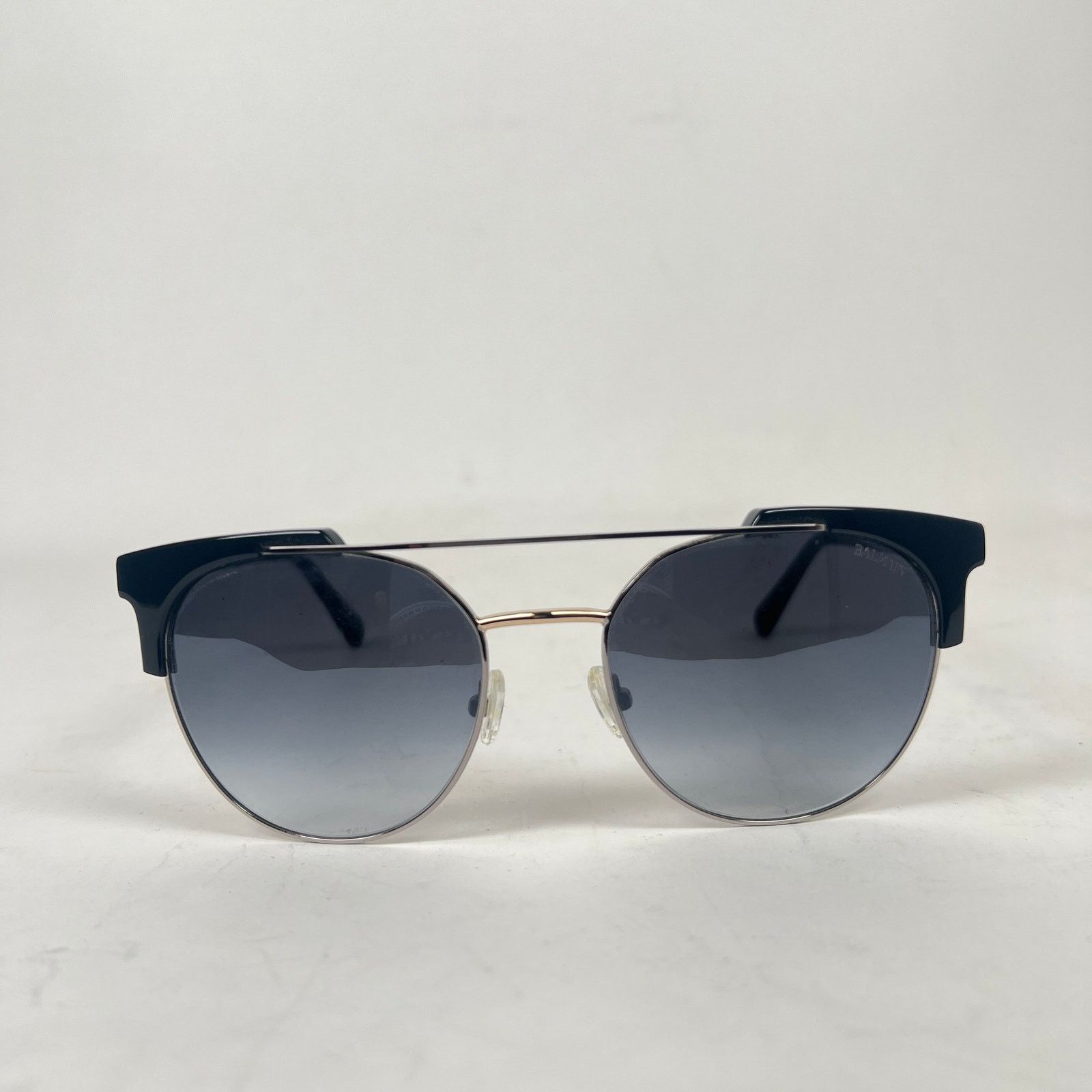 Balmain Balmain BL2533 Round Black Brow Bar Sunglasses Size ONE SIZE - 2 Thumbnail