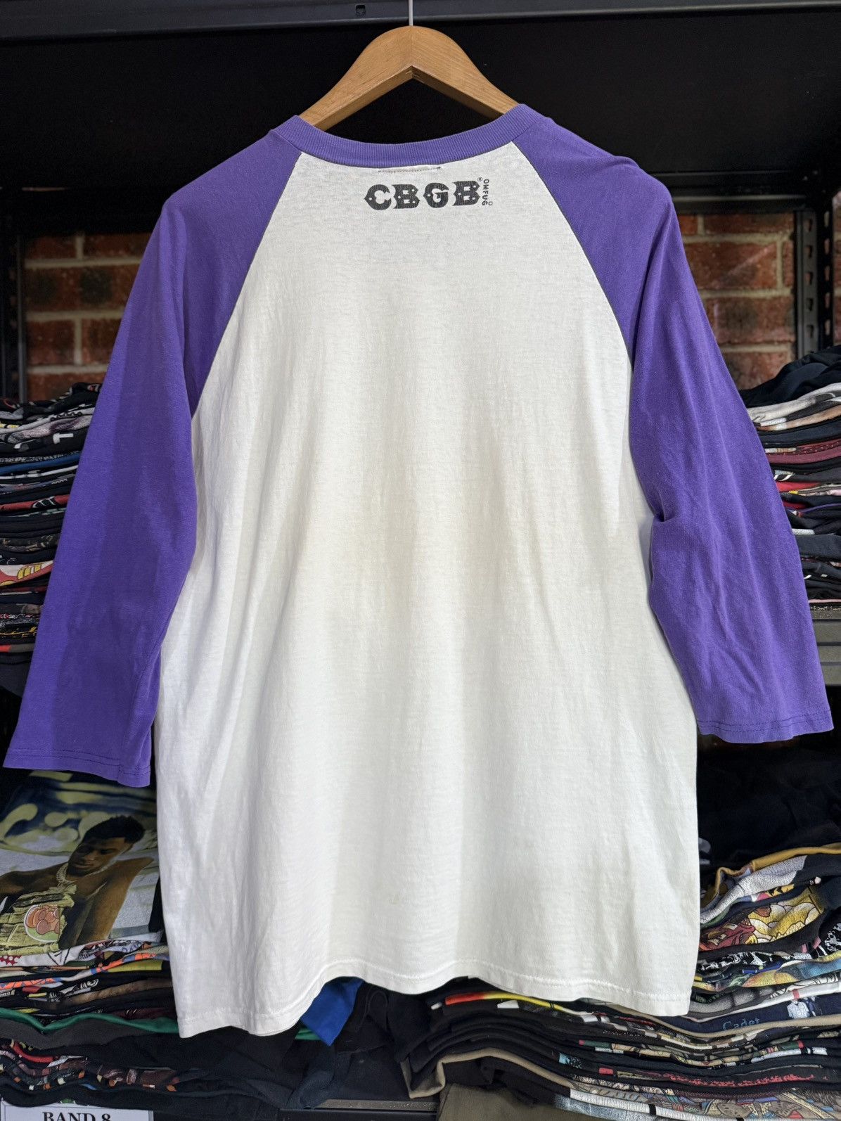 Band Tees Vintage 3Q CBGB & OMFUG Home Of Underground Rock Faded Tee Size US L / EU 52-54 / 3 - 9 Thumbnail