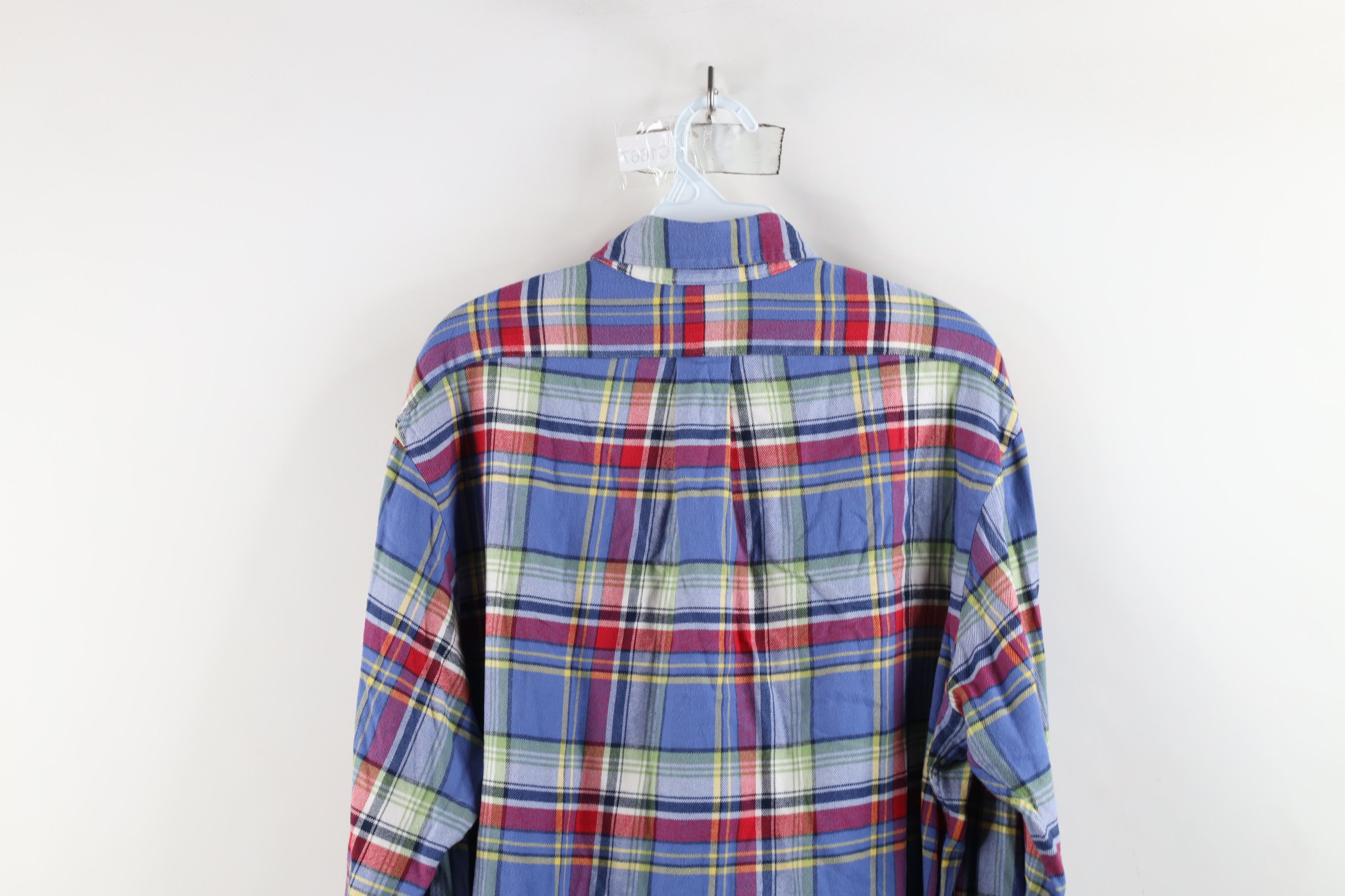 Ralph Lauren × Vintage Vintage 90s Ralph Lauren Flannel Collared Button Down Shirt Size US L / EU 52-54 / 3 - 11 Thumbnail