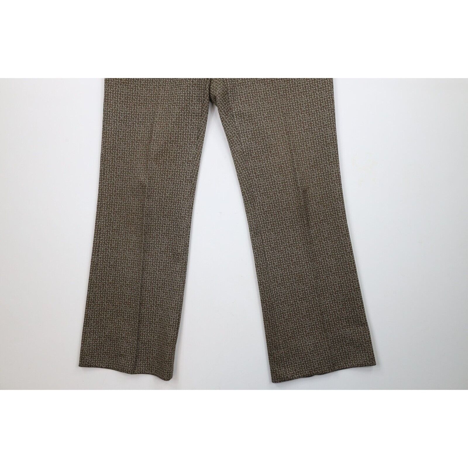Vintage Vintage 70s Streetwear Distressed 2 Piece Knit Suit Wedding Size 42R - 11 Thumbnail