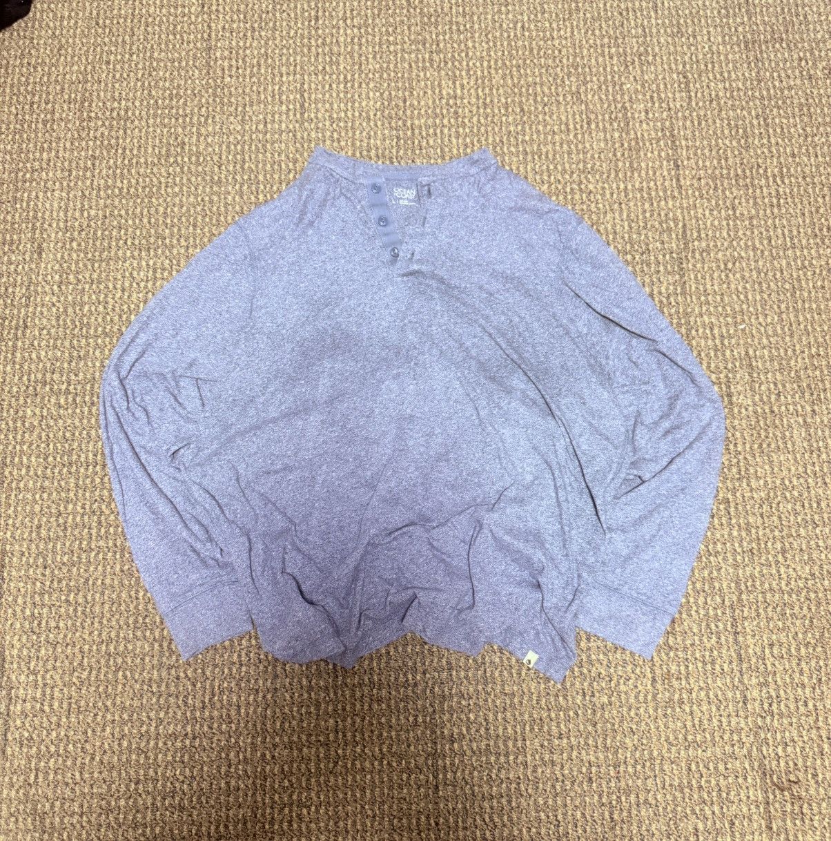 Vintage Vintage Blue Long Sleeve Henley Size US XL / EU 56 / 4 - 1 Thumbnail