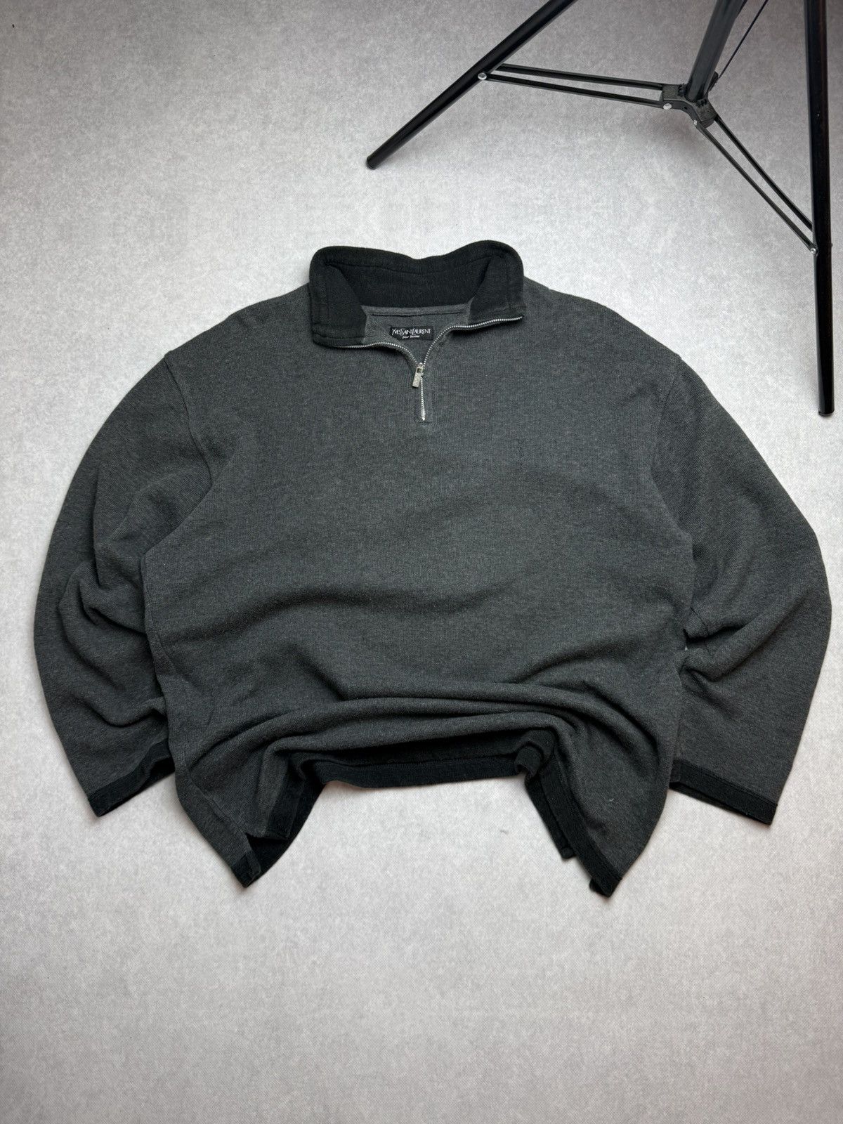 Yves Saint Laurent Yves Saint Lauren 1/3 Zip fleece sweater vintage Size XL Size US XL / EU 56 / 4 - 1 Thumbnail