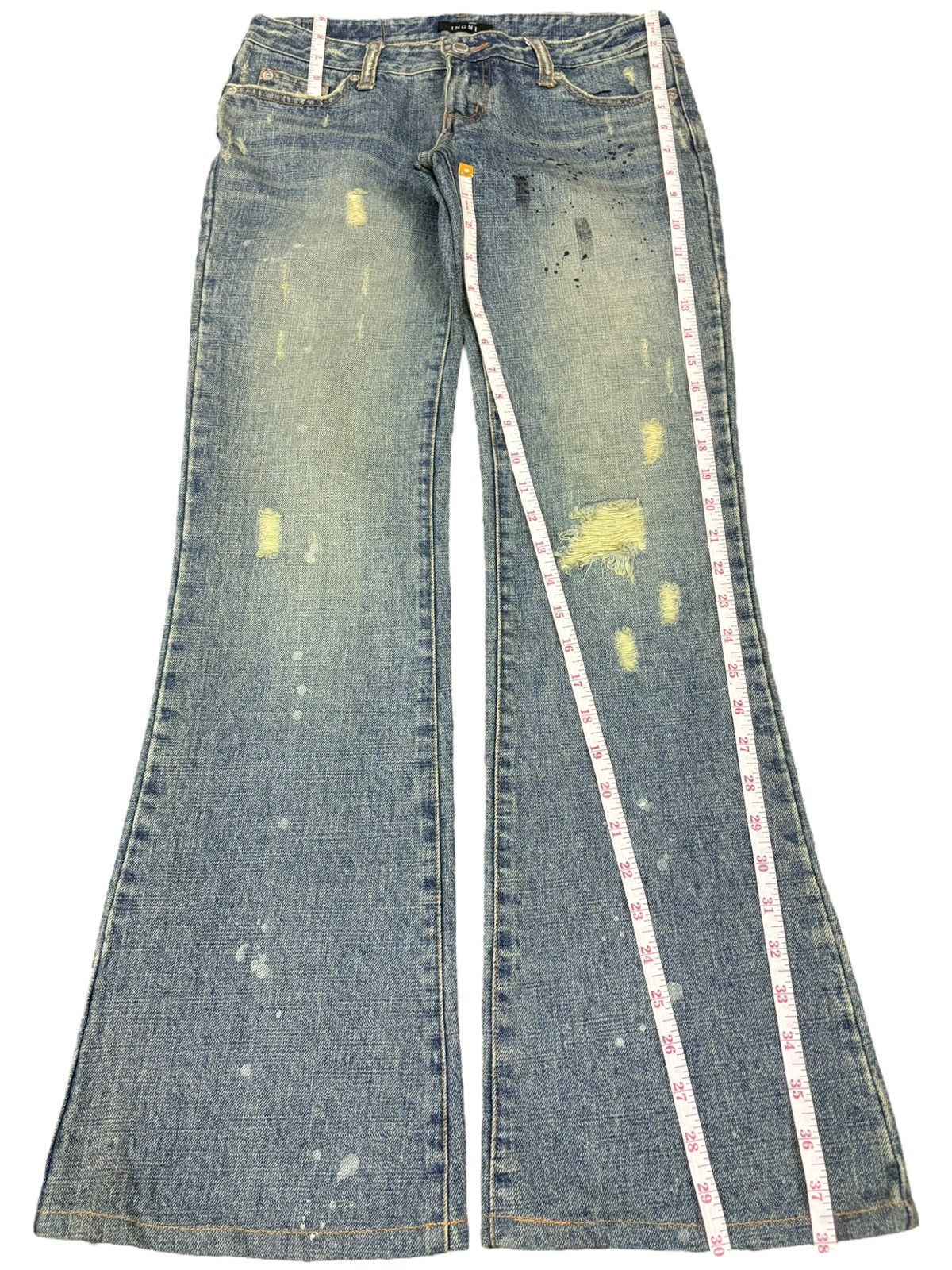 Hysteric Glamour Vintage Japanese Brand Mud Wash Distress Flare Jeans Size 30" / US 8 / IT 44 - 12 Thumbnail