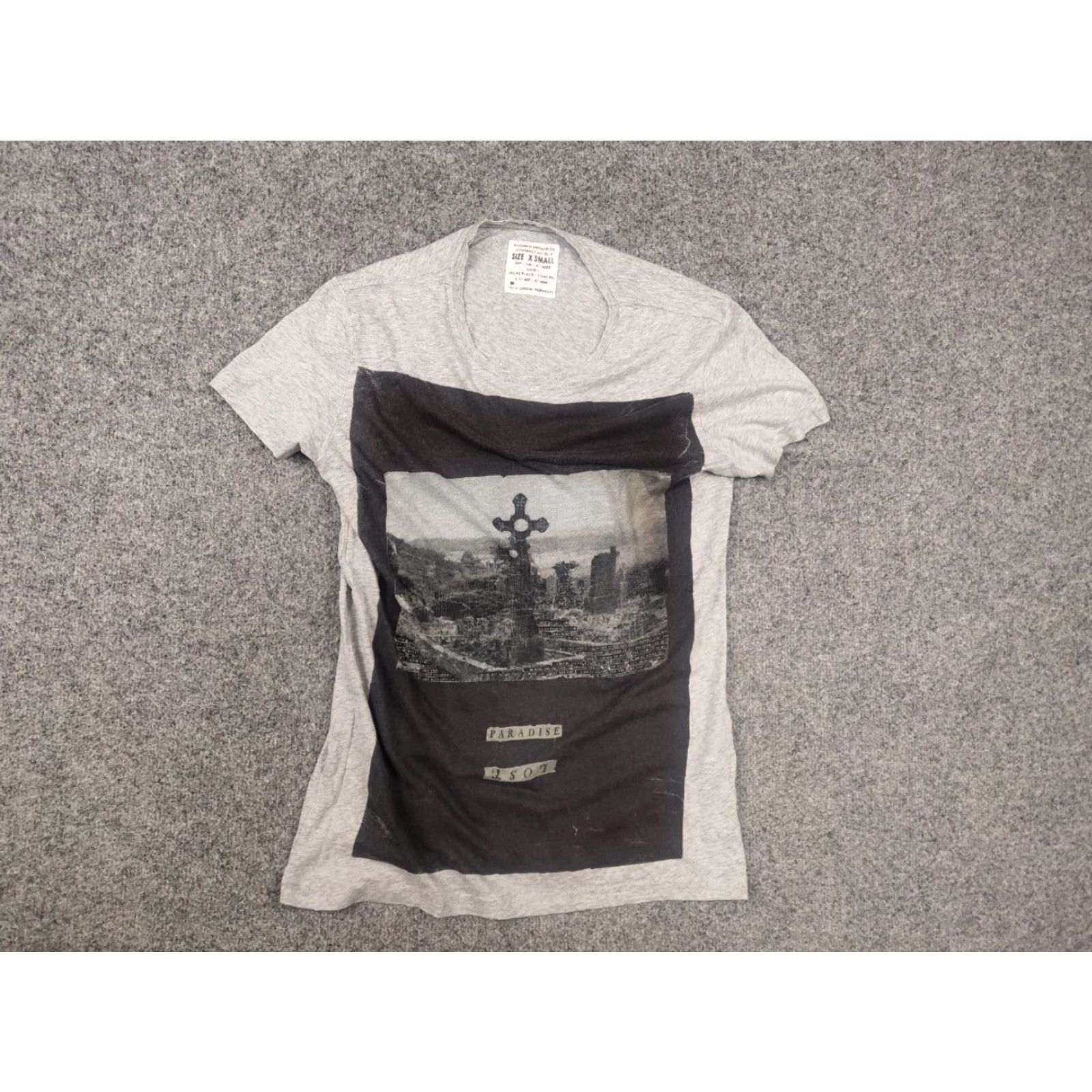 Allsaints Allsaints Spitalfields T-Shirt Gray Logo Art Skull Shirt Mens XS Casual Graphic Print Short Sleeve Crew Neck Size US XS / EU 42 / 0 - 6 Thumbnail