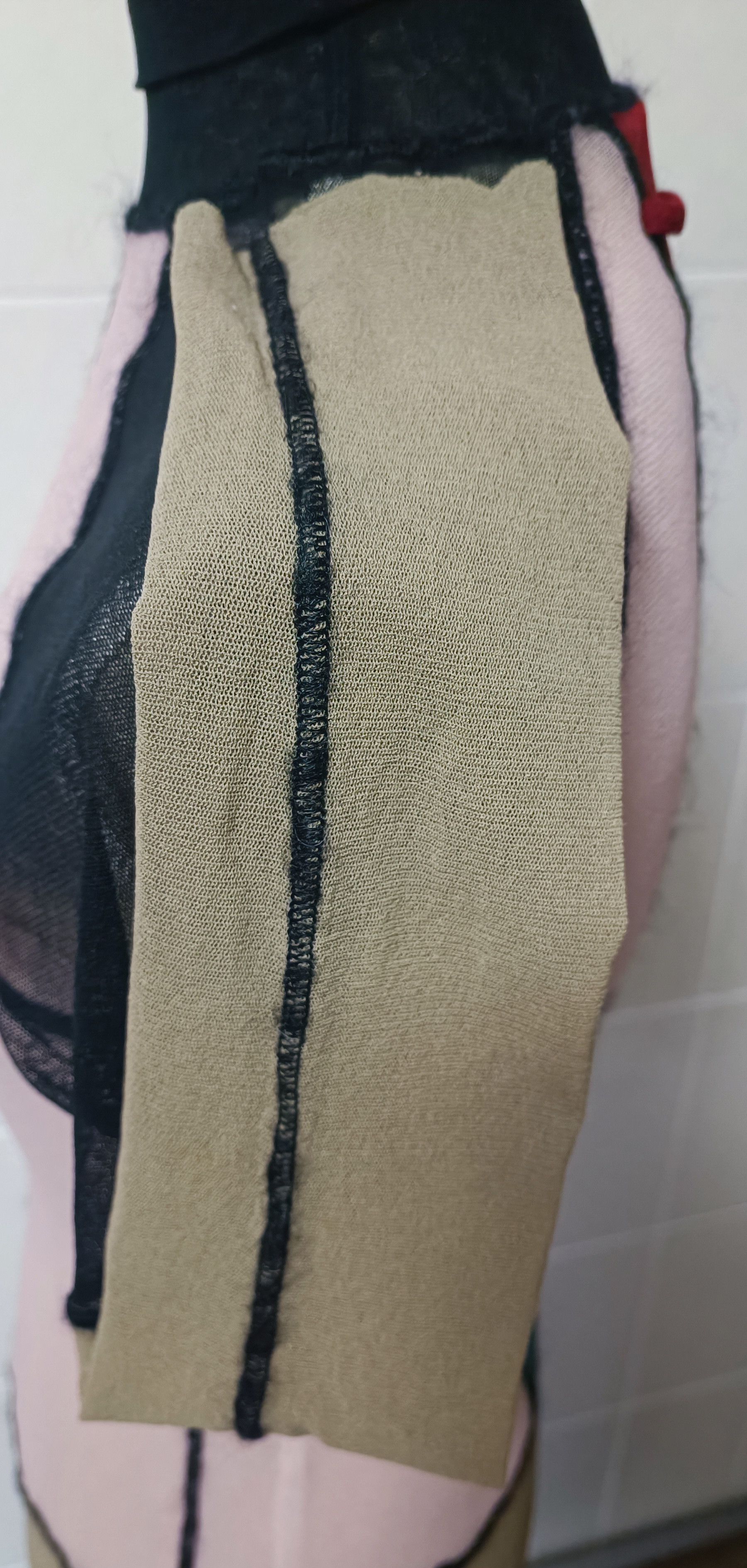 Jean Paul Gaultier 90's - color block turtleneck mesh top Size L / US 10 / IT 46 - 13 Thumbnail