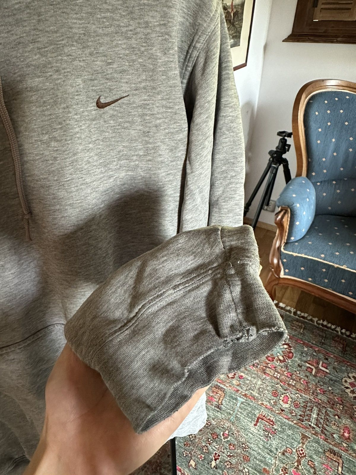 Nike Nike Little Brown Swoosh Vintage hoodie Size US M / EU 48-50 / 2 - 5 Thumbnail