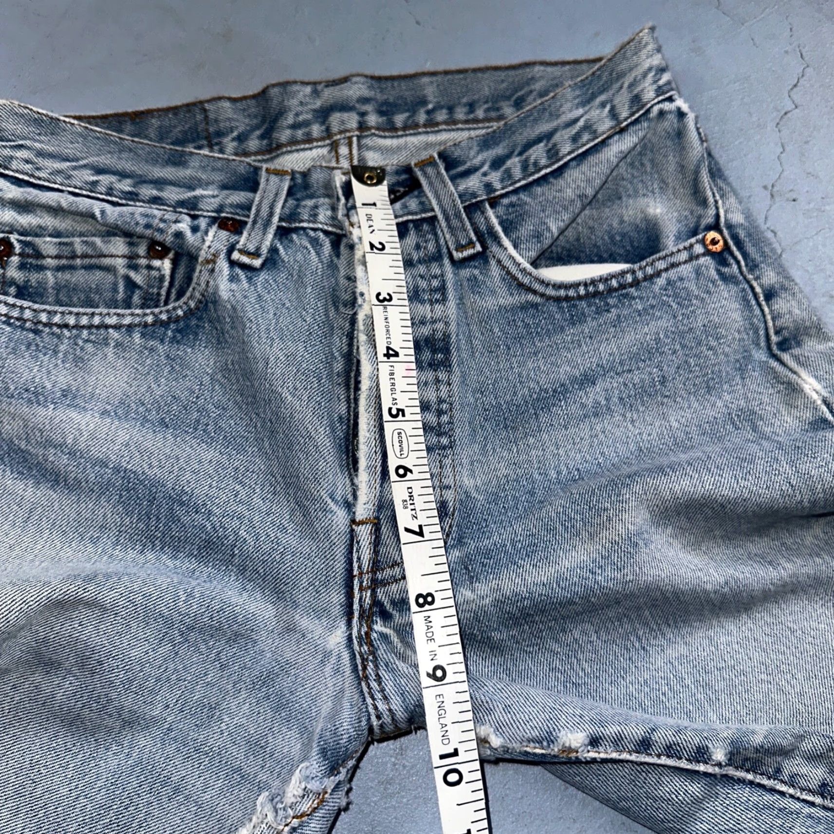 Levi's VINTAGE Levis 501 XX Jeans 80s Redline Selvedge USA Light Wash 27x34 Act 25x29 Mens Size US 27 - 7 Thumbnail