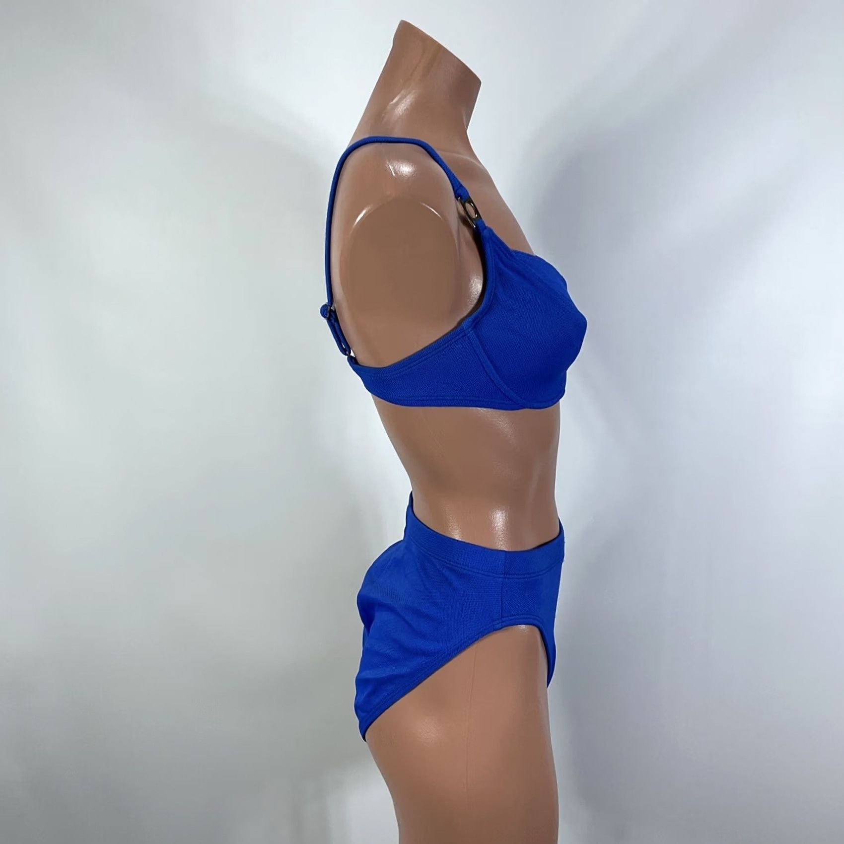 Vintage VINTAGE La Blanca Bikini Underwire Shell High Cut Electric 90s sz S USA MADE Size ONE SIZE - 5 Thumbnail
