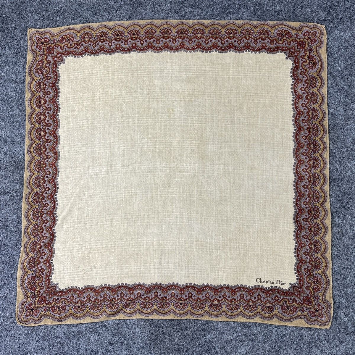 Vintage Christian Dior Handkerchief / Bandana / Neckerchief B687 Size ONE SIZE - 1 Thumbnail