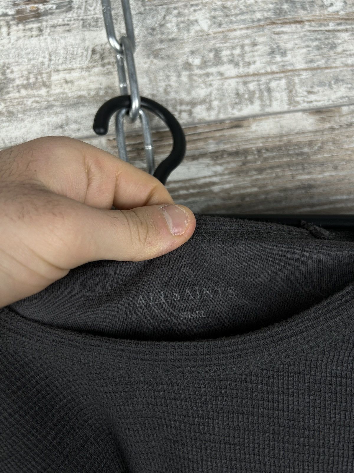 Allsaints × Japanese Brand Mens Vintage AllSaints CLASH LS CREM longsleeve T-shirt y2k Size US S / EU 44-46 / 1 - 4 Thumbnail