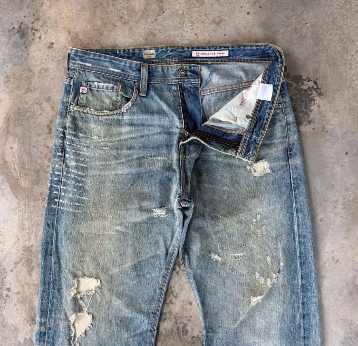AG Adriano Goldschmied Vintage AG Adriano Goldschmied CampaignLoose Distressed Jean Size US 32 / EU 48 - 2 Thumbnail