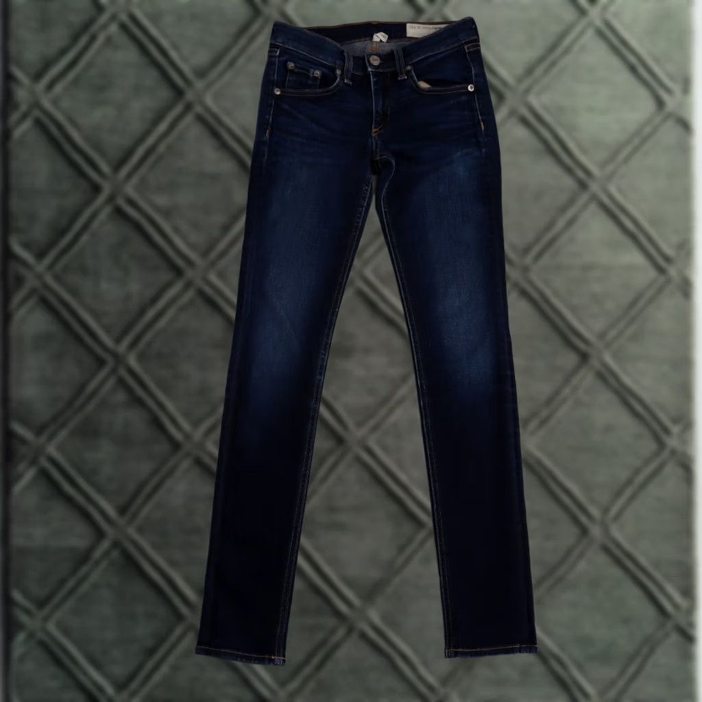 Rag & Bone RAG&BONE Jeans Skinny 27X28 High Rise Dark Wash Blue Women Size 27" / US 4 / IT 40 - 1 Thumbnail