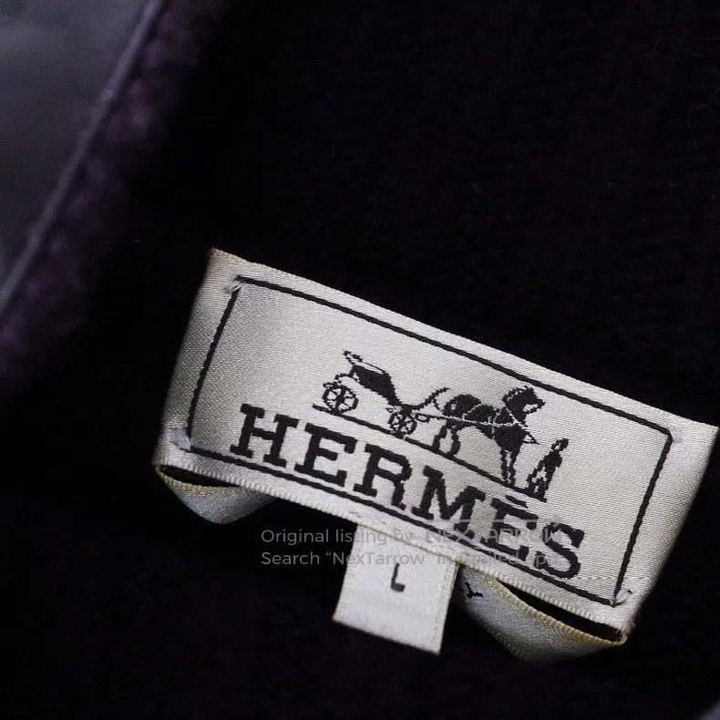 Hermes Hermes Vintage cashmere leather jacket Size L / US 10 / IT 46 - 6 Thumbnail