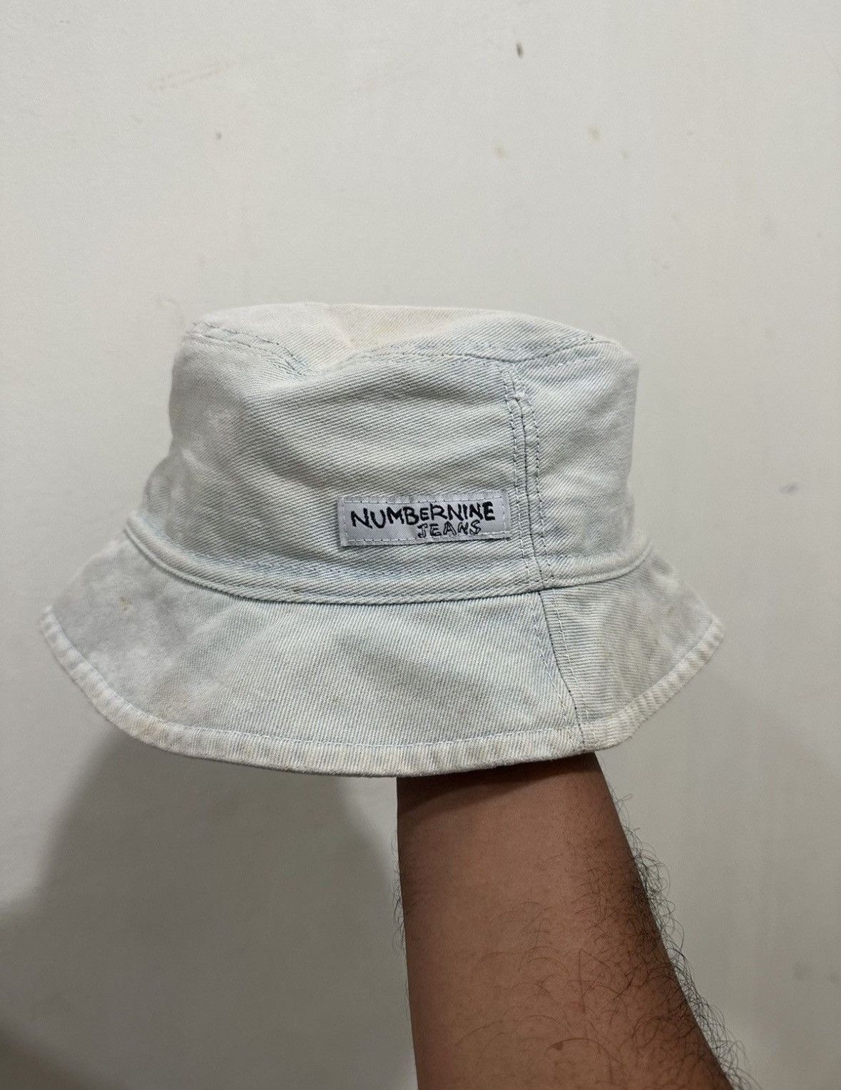 Japanese Brand VTG Distress NUMBER NINE Jeans Bucket Hat Size ONE SIZE - 1 Thumbnail