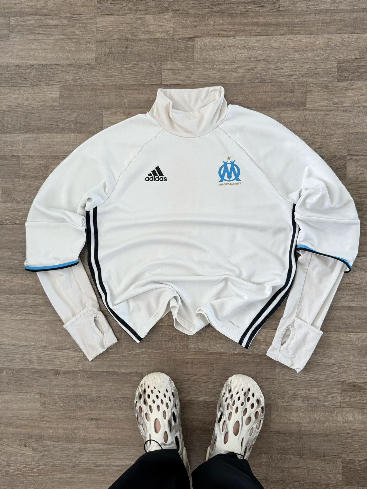 Adidas Olimpique Marseille Y2k Drill Rare Blokecore Soccer Jacket Size US L / EU 52-54 / 3 - 2 Thumbnail