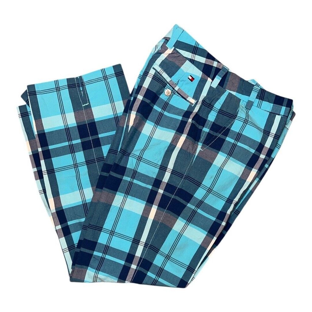 Tommy Hilfiger Tommy Hilfiger women's plaid cropped pants size 8 Size 30" / US 8 / IT 44 - 1 Thumbnail