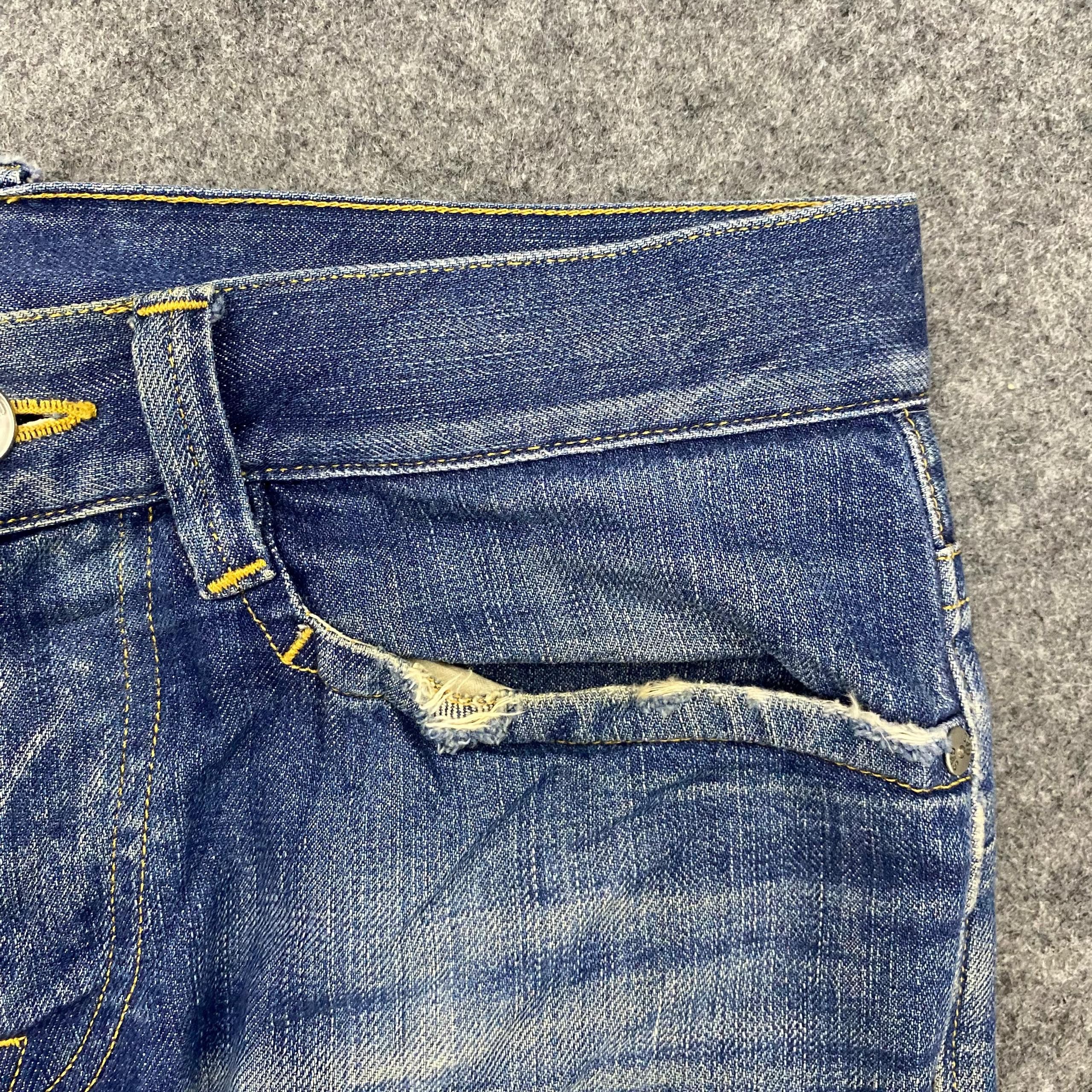 If Six Was Nine 💥Best Offer💥Vintage Gas Jeans designer Distressed Denim Size US 31 - 11 Thumbnail